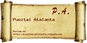 Pusztai Atalanta névjegykártya